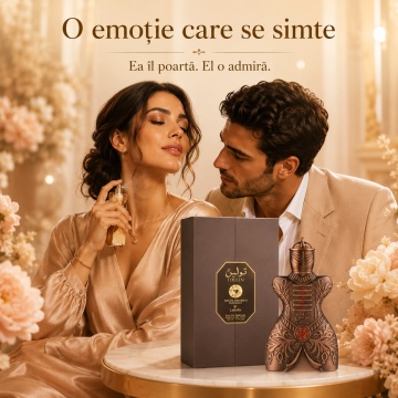 Parfum Arăbesc Niche Emarati Toleen Lattafa EDP 80 ml Unisex, Inspirat Portrait of a Lady, Aromă Oriental Ambrat Florală cu Pere, Ghimbir, Trandafir, Floare de Portocal, Ambroxan, Ambră și Mosc - Img 5