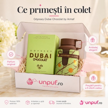 Parfum Arăbesc Odyssey Dubai Chocolate Armaf 100 ml, Apă de Parfum Unisex, Damă, Bărbat, Aromă Gurmandă de Ciocolată, Inspirat Yum Boujee Marshmallow - Img 7