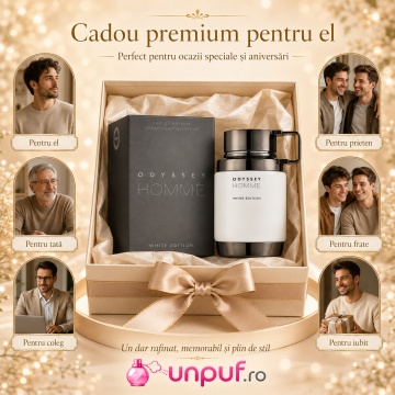 Parfum Arăbesc Odyssey Homme White Edition Armaf 100 ml, Apă de Parfum Bărbați, Aromă Oriental Fougère, Inspirat Because It’s You - Img 7