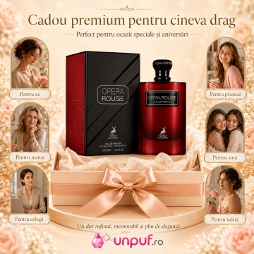 Parfum Arăbesc Opera Rouge Maison Alhambra EDP 100 ml Damă, Inspirat Black Opium Over Red, Aromă Floral Fructat Gurmandă cu Cireașă, Mandarină, Ceai Negru, Floare de Portocal, Iasomie, Cafea, Paciuli și Vanilie - Img 7