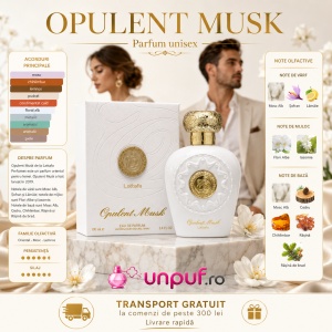 Parfum Arăbesc Opulent Musk Lattafa 100 ml, Apă de Parfum Unisex pentru Damă și Bărbat, aromă florală cu mosc alb, șofran și ambră - Img 8