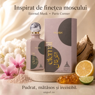 Parfum Arăbesc Paris Corner Eternal Musk 85 ml, Apă de Parfum Unisex, Damă și Bărbat, Aromă Oriental Lemnoasă, Mosc Fin și Elegant - Img 8