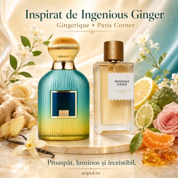 Parfum Arăbesc Paris Corner Hurriya Gingerique 100 ml, Apă de Parfum Unisex, Damă, Bărbat, Aromă Fresh Condimentată Oriental Lemnoasă, Inspirat Ingenious Ginger - Img 8