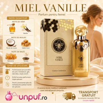 Parfum Arăbesc Paris Corner Miel Vanille 100 ml, Apă de Parfum Damă, Aromă Gurmand Dulce cu Miere și Vanilie, Inspirat Bee - Img 8