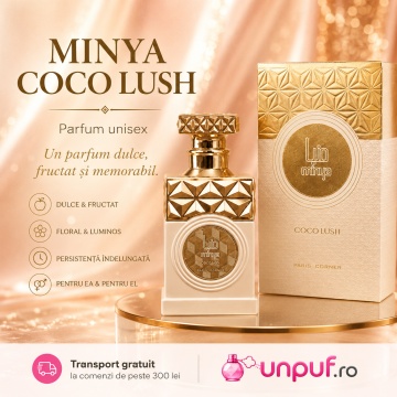 Parfum Arăbesc Paris Corner Minya Coco Lush 100 ml, Apă de Parfum Unisex, Damă, Bărbat, Aromă Dulce Fructată cu Apă de Cocos, Zmeură, Macarons și Mosc, Inspirat Thank U Next - Img 10