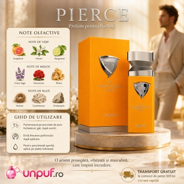 Parfum Arăbesc Pierce An Equestrian Series French Avenue EDP 100 ml Bărbat, Inspirat Perseus Parfums de Marly, Aromă Aromatic Lemnos Fresh cu Acord Marin, Bergamotă, Mandarină, Geranium, Iasomie, Lavandă, Balsam de Brad, Ambră, Cedru și Mosc - Img 9