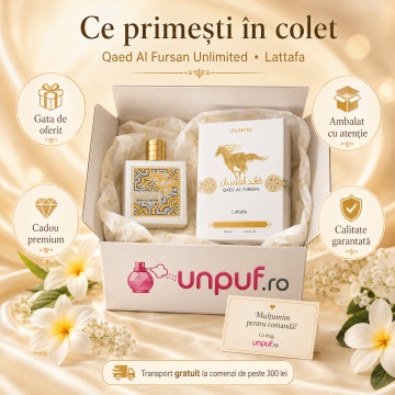 Parfum Arăbesc Qaed Al Fursan Unlimited Lattafa 90 ml, Apă de Parfum Unisex Damă și Bărbat, Aromă Tropicală Aromatică cu Bergamotă, Fructe de Pădure, Măr, Iasomie, Trandafir, Lemn de Mesteacăn, Ambră, Mosc, Mușchi de Stejar și Vanilie - Img 4