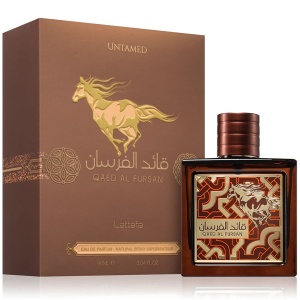 Parfum Arăbesc Qaed Al Fursan Untamed Lattafa EDP 90 ml Bărbat, Aromă Lemnos Condimentată, Asemănător Eros Najim, cu Scorțișoară, Cardamom, Mandarină, Nucșoară, Caramel, Lavandă, Salvie, Chiparos, Ambră, Olibanum, Cedru, Labdanum și Vetiver - Img 11