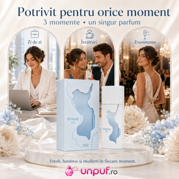 Parfum Arăbesc Ravine Ice French Avenue EDP 100 ml Unisex, Inspirat Pacific Rock Moss, Aromă Aromatic Acvatică Rece cu Grapefruit, Lămâie, Mentă, Geranium, Lavandă, Note Marine, Ambroxan, Cedru și Mosc - Img 6