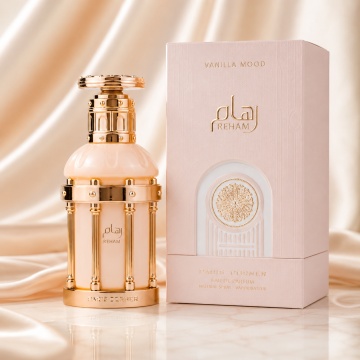 Parfum Arăbesc Reham Vanilla Mood Paris Corner 100 ml, Apă de Parfum Unisex, Damă și Bărbat, Aromă Vanilat Gurmandă, Inspirat Tandrețea Vaniliei