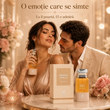 Parfum Arăbesc Sensual Vanilla Maison Alhambra EDP 80 ml Unisex, Inspirat Vanilla Sex Tom Ford, Aromă Oriental Vanilată cu Migdală Amară, Vanilie, Note Florale, Boabe de Tonka și Lemn de Santal - Img 5