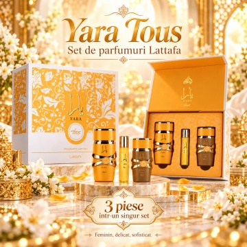 Parfum Arăbesc Set Cadou Yara Tous Lattafa 3Pcs - Img 6
