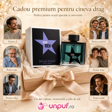 Parfum Arăbesc Star Men Fragrance World 100 ml, Apă de Parfum Bărbați, Aromă Oriental Fougere Dulce Condimentată cu Bergamotă, Mentă, Lavandă, Coriandru, Caramel, Miere, Lapte, Cafea, Vanilie, Tonka, Ambră și Mosc - Img 7