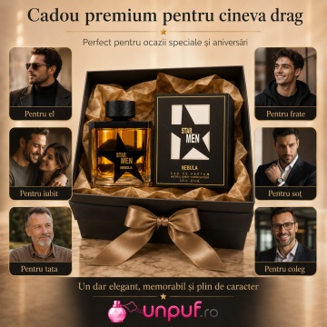 Parfum Arăbesc Star Men Nebula Fragrance World 100 ml, Apă de Parfum Bărbat, Aromă Oriental Lemnoasă cu Bergamotă, Portocală, Fructe, Cafea, Cedru, Malt, Paciuli, Whiskey, Ambră, Mosc și Vanilie - Img 7