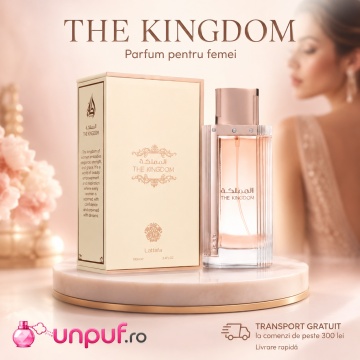 Parfum Arăbesc The Kingdom Women Lattafa 100 ml, Apă de Parfum Damă, Aromă Oriental Vanilată cu Bujor, Coacăză Neagră, Pară, Iasomie, Pralină, Tonka, Ambră, Santal, Mosc și Vanilie - Img 10
