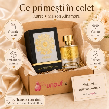 Parfum Arăbesc Unisex Karat Maison Alhambra 100 ml, Apă de Parfum, Inspirat de Kirke Tiziana Terenzi, Aromă Chypre Fructată cu Maracuia, Pară, Piersică, Zmeură, Coacăză Neagră, Lăcrămioară, Heliotrop, Lemn de Santal, Mosc, Paciuli și Vanilie - Img 4