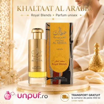 Parfum Arăbesc Unisex Khaltaat Al Arabia Royal Blends Lattafa 100 ml, Apă de Parfum, Inspirat de Pulp Byredo, Aromă Fructată și Condimentată cu Măr, Fructe, Cuișoare, Nucșoară, Ambră, Mosc și Note Lemnoase - Img 10
