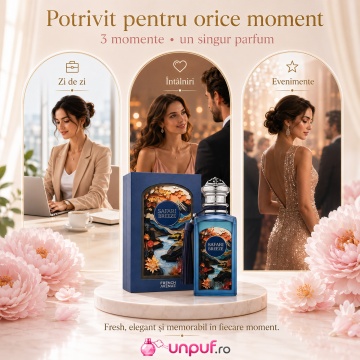 Parfum Arăbesc Unisex Safari Breeze French Avenue 100 ml, Apă de Parfum, Inspirat de Tales From Zanzibar, Aromă Fresh Verde Aromatic Orientală cu Citrice, Condimente, Flori Albe, Lavandă, Note Calde, Lemn de Cedru, Ambră, Mosc, Cocos și Lichen - Img 7