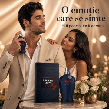Parfum Arăbesc Urban Man Ultra Fragrance World 90 ml, Apă de Parfum Bărbat, Aromă Aromatic Citrică Modernă cu Grapefruit, Bergamotă, Piper Roz, Lemn de Cedru, Lavandă, Salvie, Ambroxan, Mosc și Vetiver - Img 5