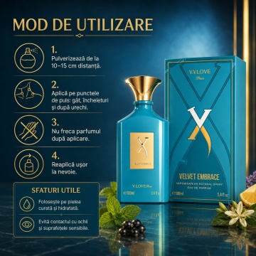 Parfum Arăbesc V.V. Love Velvet Embrace Eau de Parfum 100 ml, Unisex, Inspirat din Torino21 Xerjoff, Aromă Fresh și Persistentă - Img 3