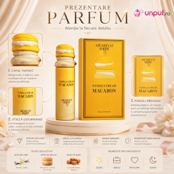 Parfum Arabiyat Sugar Vanilla Cream Macaron 100 ml ,arăbesc , Bărbat, Damă, Unisex - Img 3