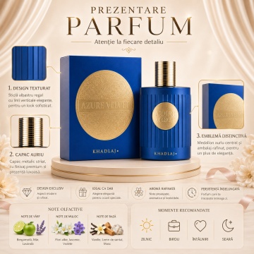 Parfum Azure Velvet Extrait de Parfum 100ml, tip arăbesc, Bărbat - Img 2