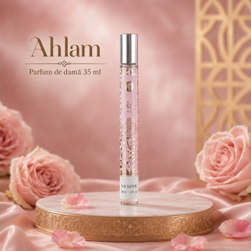 Parfum Damă Arăbesc Ahlam 35 ml V.V. Love, Apă de Toaletă, Inspirat de Khair Confection Paris Corner, Aromă Dulce Vanilată cu Pară, Frișcă, Iasomie, Ylang-Ylang, Marshmallow și Lemn de Santal - Img 2