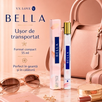 Parfum Damă Bella Pour Femme 35 ml V.V. Love, Apă de Toaletă, Inspirat de My Way Giorgio Armani, Aromă Florală cu Floare de Portocal, Bergamotă, Tuberoză, Iasomie Indiană, Vanilie, Mosc Alb și Cedru - Img 3