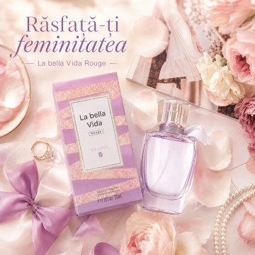 Parfum Damă V.V. Love La Bella Vida Rouge Eau de Parfum 30 ml, Inspirat din La Vie Est Belle Lancôme, Aromă Dulce, Florală și Elegantă - Img 2