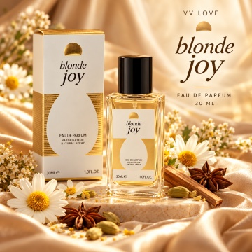 Parfum Dama VV Love Blonde Joy, Eau de Parfum EDP, 30 ml, Persistent, Floral-Condimentat, cu Vanilie si Lemn de Santal, pentru Zi si Seara - Img 4