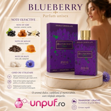 Parfum Dubai Chocolate - Blueberry Forest Extrait de Parfum 80ml, tip arăbesc, Unisex, Damă, Bărbat - Img 9