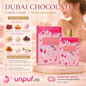 Parfum Dubai Chocolate - Cotton Candy Extrait de Parfum 80ml, tip arăbesc, Damă - Img 9