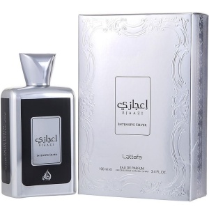 Parfum Ejaazi Intensive Silver Lattafa 100 ml, Apă De Parfum, Bărbat