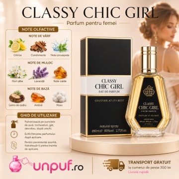 Parfum Fragrance World Classy Chic Girl 50 ml - Img 9