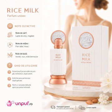 Parfum Gulf Orchid Rice Milk 100 ml, parfum arăbesc, edp, Unisex, Damă, Bărbat - Img 9