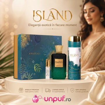 Parfum Khadlaj Island Set Extract Parfum 100 ml + Body Spray 200 ml + Extract Parfum 10 ml