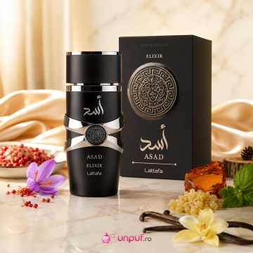 Parfum Lattafa Asad Elixir, Eau de Parfum Bărbați, 100 ml, parfum oriental intens