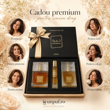 Parfum Lattafa Khamrah Giftset ,arăbesc , Bărbat, Damă, Unisex - Img 7
