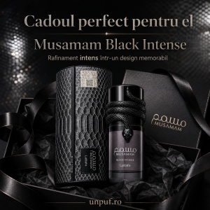 Parfum Lattafa Musamam Black Intense 100 ml, Apă de Parfum Bărbat, Aromă Lemnos Condimentată, Note de Bergamotă, Lavandă, Nucșoară, Salvie, Cedru, Patchouli și Tonka - Img 8