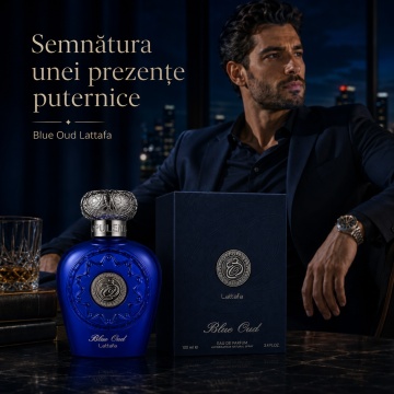 Parfum Lattafa Opulent Blue Oud 100 ml, Eau de Parfum unisex, aromă oriental lemnoasă cu oud - Img 12