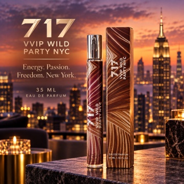 Parfum pentru femei 717 VVIP Wild Party NYC V.V. Love, Apa de Parfum, 35 ml, aroma dulce fructata florala, ananas, grapefruit, orhidee, floare de portocal, trandafir, mosc si note lemnoase - Img 5