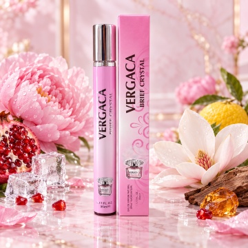 Parfum pentru femei Vergaca Brief Crystal V.V. Love, Apa de Parfum, 35 ml, aroma florala proaspata citrica, yuzu, rodie, gheata, bujor, lotus, magnolie, mosc, lemn de mahon si ambra