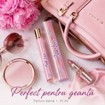 Parfum Pink Love 35 ml, Apă de Parfum Damă, Aromă Fructat Florală Proaspătă și Dulce, Format Compact, Note de Maracuia, Grapefruit, Ananas, Mandarină, Căpșuni, Bujor, Orhidee Vanilată, Iasomie, Mosc și Note Lemnoase - Img 5