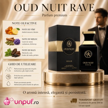Parfum Rave Oud Nuit 100 ml, parfum arăbesc, edp, Unisex, Damă, Bărbat - Img 7