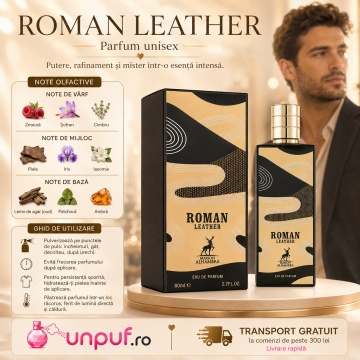 Parfum Roman Leather Maison Alhambra 80 ml, Apa De Parfum, Unisex - Img 9