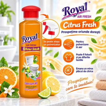 Parfum Superconcentrat WC Royal Air Fresh Citrus Fresh – 250 ml - Img 4