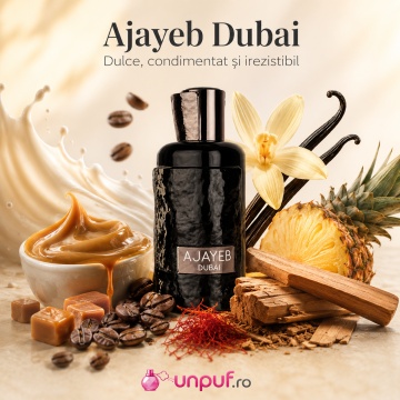 Parfum Unisex Lattafa Ajayeb Dubai, Eau de Parfum 100 ml, Aromă Dulce Condimentată cu Vanilie, Cafea, Caramel, Șofran și Ananas - Img 5