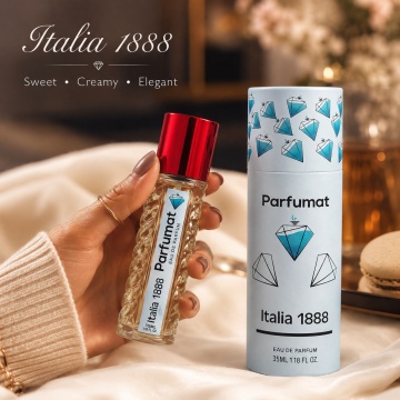 Set Apa de parfum Parfumat Italia 1888, Unisex, 35 ml si Gentuta cosmetice - Img 4