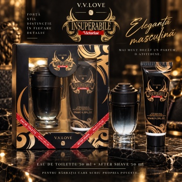 Set Cadou Bărbați V.V.Love Insuperabile Victoriae, Eau de Toilette 30 ml + After Shave 50 ml