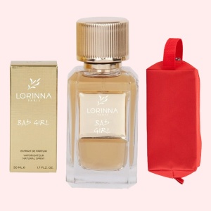 Set Extract de Parfum Lorinna Paris Parfum Bad Girl, 50 ml, Unisex Damă Bărbat si Gentuță Parfumuri